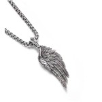 Timeless Feather | 925 Sterling Silver Vintage Plume Pendant